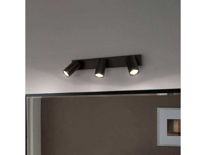 LEDVANCE Strahler Octagon, dimmbar, dreiflammig, schwarz dimmbar, schwarz, für Wohn- / Esszimmer, Metall, Modern
