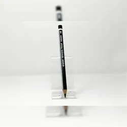 Jumbo-Bleistift, blau/silber lackiert, Mine 4mm, HB, Softgriff,