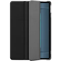 Just in Case Smart Tri-Fold Hülle Schwarz OnePlus Pad Lite (OnePlus Pad Lite), Tablet Hülle, Schwarz