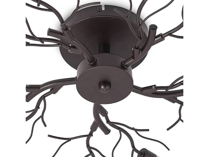 Plafonnier en métal marron