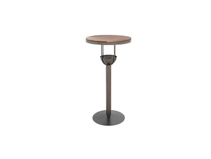 loeusjfnr Langer Bartisch Stehtisch, Retro-Stehtisch aus massivem Holz, Kleiner runder quadratischer Eisen, for die Freizeit im Freien auf dem Balkon