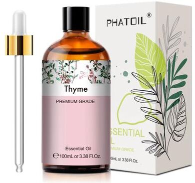 Inspired Finds PHATOIL 100ml Essential Oil Eucalyptus, Lavender, Vanilla, Jasmine, Lemon & Bergamot For Aromatherapy & Candle Mak thyme