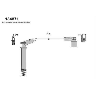 Hüco Zündleitungssatz [Hersteller-Nr. 134871] für Opel
