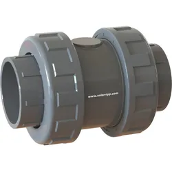 Rückschlagventil 63mm grau PVC-U Klebemuffen