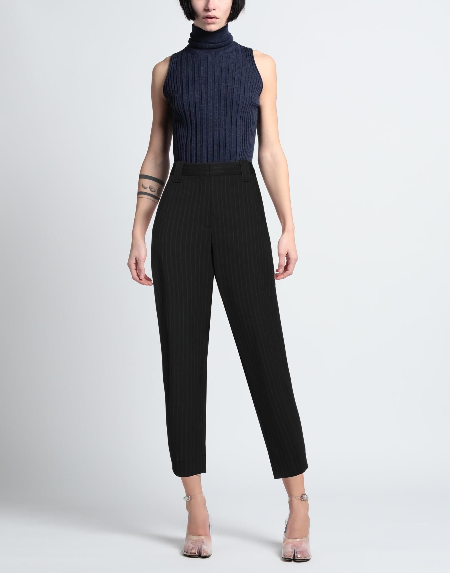 Ganni Pantalones Mujer Negro 34,44 Mujer