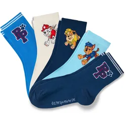 Tchibo - 5 Paar Kinder-Socken »Paw Patrol« - Baby - Gr. 23-26 - dunkelblau/jacquard