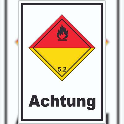 HB-Druck Aufkleber Organische Peroxide Achtung explosiv A0 (841x1189mm)