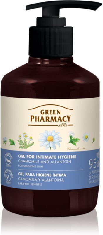 Green Pharmacy Chamomile Gel for Intimate Hygiene Gel für die intime Hygiene für empfindliche Oberhaut 370 ml
