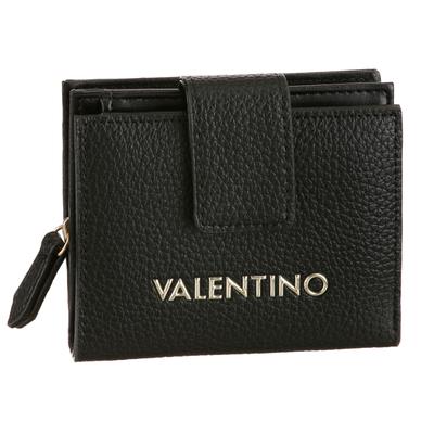 Geldbörse VALENTINO BAGS "ALEXIA", Damen, schwarz, Lederimitat, Kleinlederwaren, Damen Portemonnaie, Geldbeutel, Money Pocket mit Münzfach