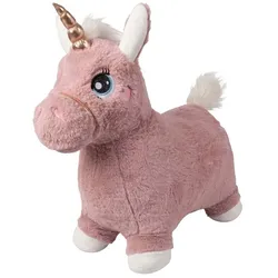 Hüpf-Einhorn (Plüsch) - Rosa