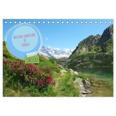 Natural landscape of France (Desk Calendar 2027 DIN A5 landscape), CALVENDO 12 Month DeskCalendar