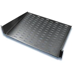 Minkels Cantilever 19-inch shelves, 25 cm depth, Serverschrank Zubehör, Schwarz