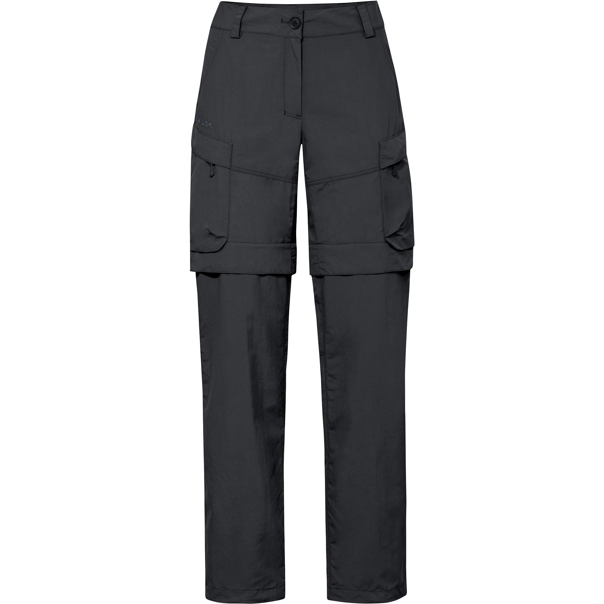 Vaude Neyland Cargo Zo Hose Damen Zip-Hosen schwarz Größe XL Trekking Schnell trocknend