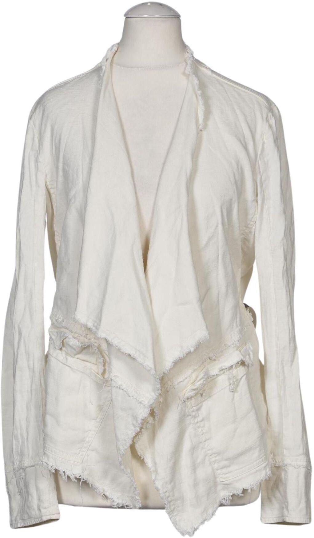 Free People Damen Blazer, Cremeweiß, Gr. XS, Elasthan / Viskose - Second Hand