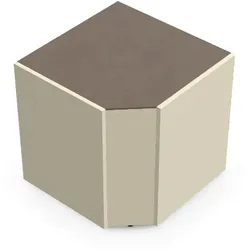 Brabura CT 90 Eckmodul - Barro / Perle Blanche