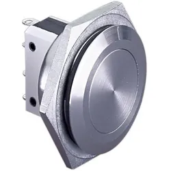 Bulgin Drucktaster PB robust 28mm SPCO, Schalter + Taster, Silber