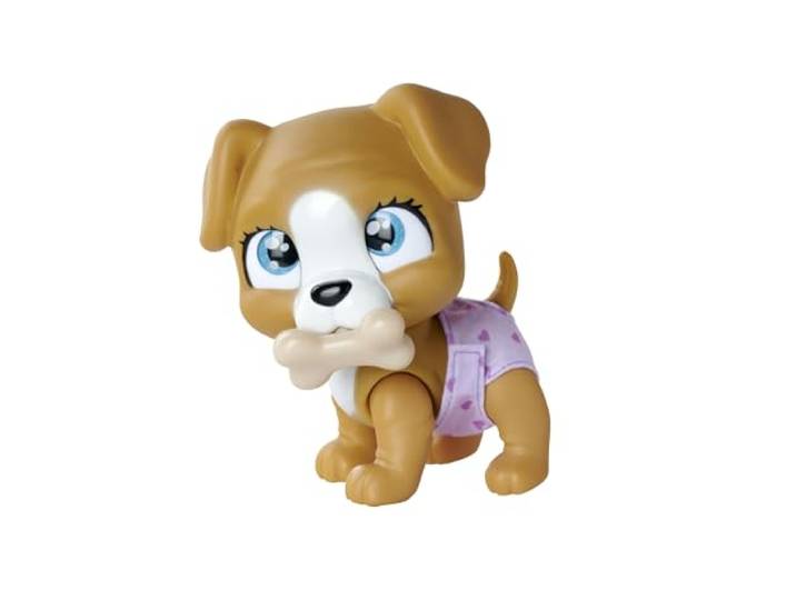 Simba 105953050 – Pamper Petz Hund, mit Trink- und Nässfunktion, Spielzeughund für Kinder ab 3 Jahren, Welpe zum Spielen, mit Überraschung und magischer Pfote