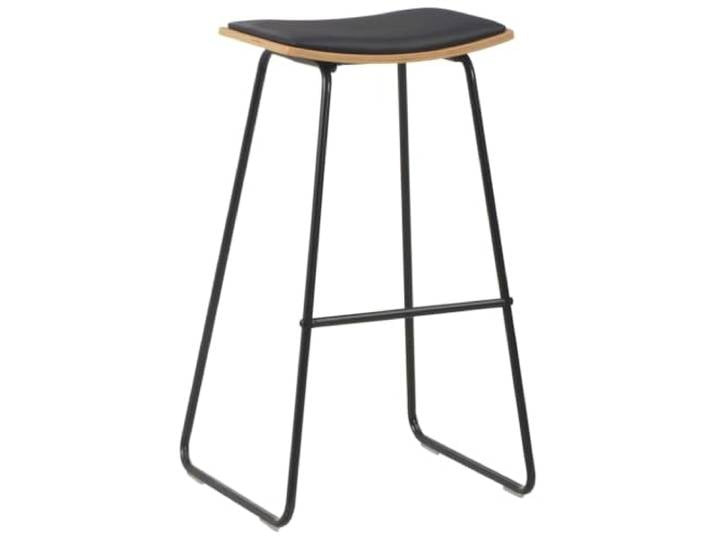 HKLGBVCR Barhocker, 6 Stück, Schwarz, Kunstleder, Sperrholz, Stahl Elegantes Design, bequemer Sitz, einfache Pflege, 110 kg pro Sitz, für Küche und Esszimmer geeignet