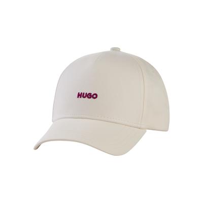 Baseball Cap HUGO "Cara", Damen, beige (open weiß 127), Web, Baumwolle, unifarben, Caps, in der Größe verstellbar, unisex