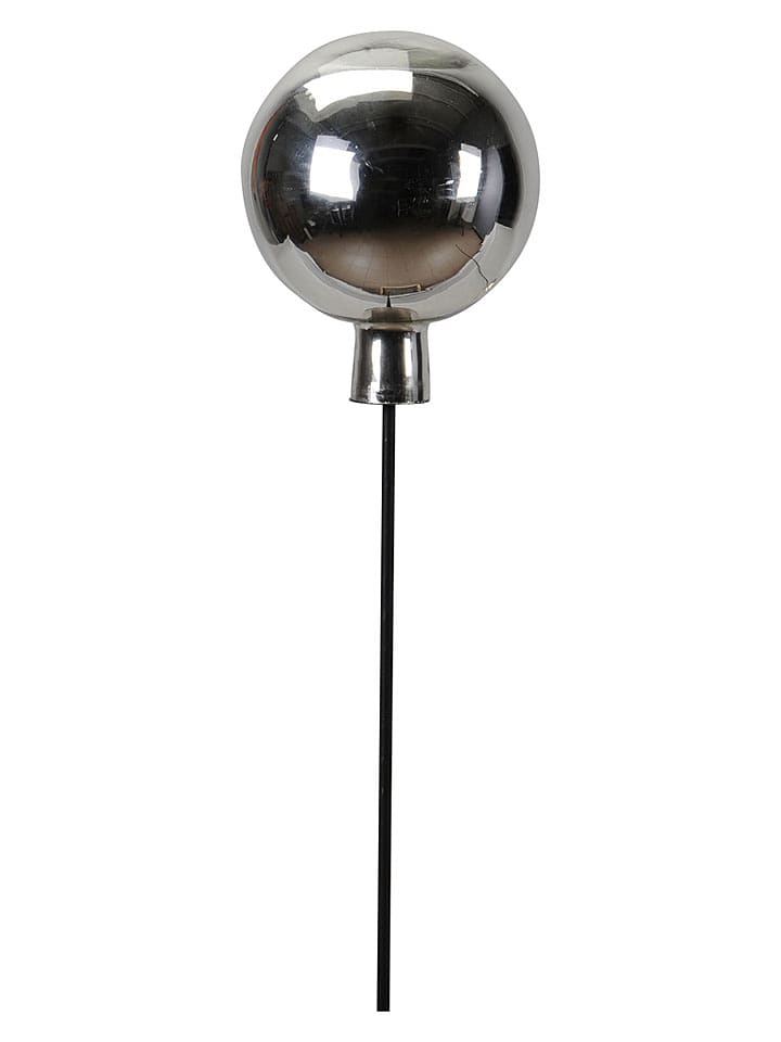 POSIWIO Gartenstecker ''Kugel'' in Silber - (H)19 x Ø 15 cm - onesize