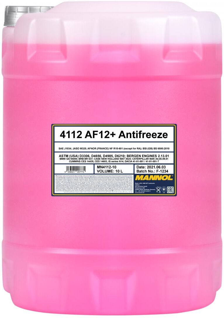 Sct - Mannol Frostschutz Mannol Antifreeze Af12+ Longlife [10l] Mn4112-10 10l