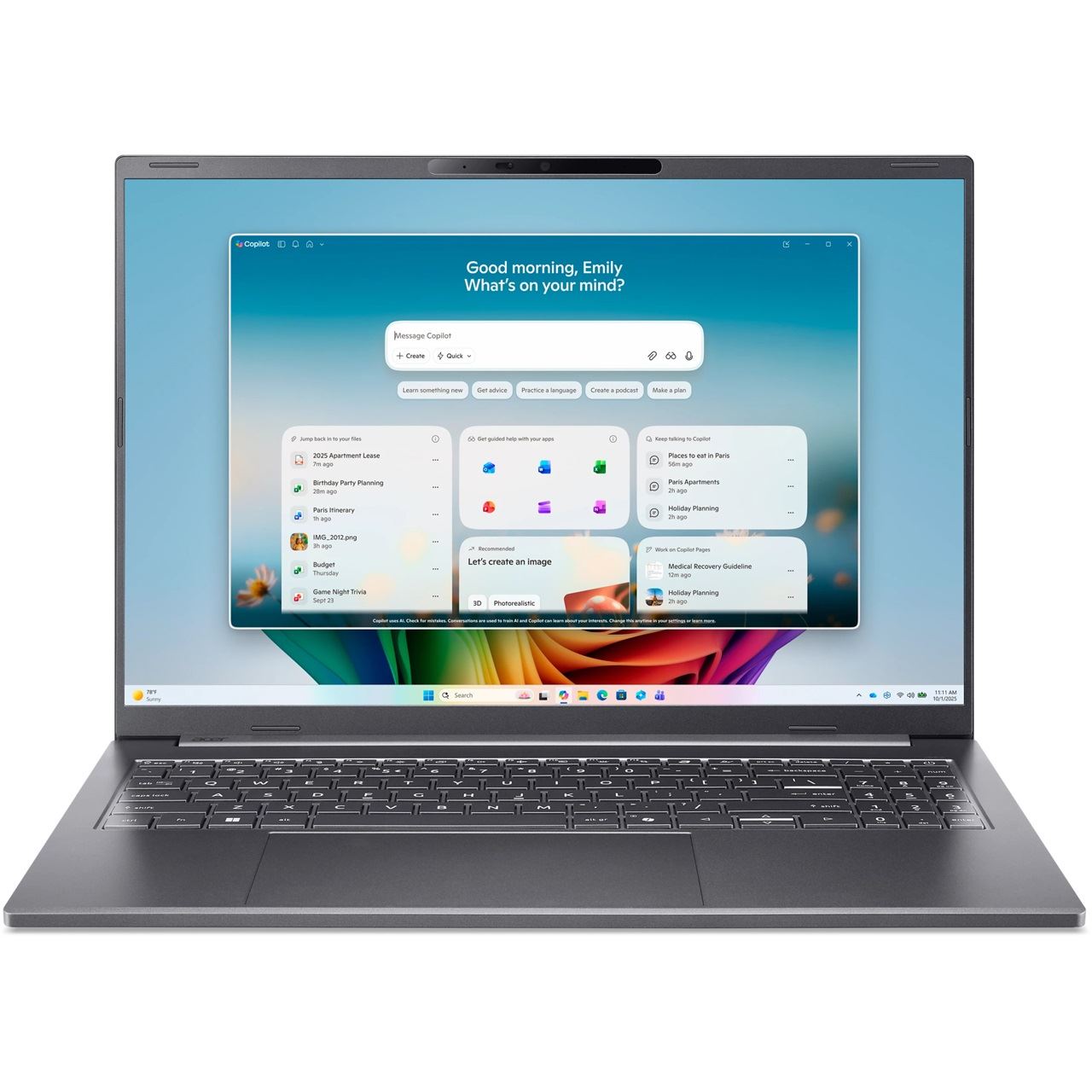 16" (40,64cm)Acer Consumer Aspire 16 U9-386H 16/512 W11H