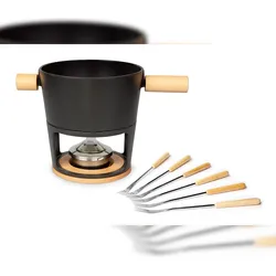 Stöckli – Titlis Käsefondue-Set aus Gusseisen, 21 cm, für 6 Personen