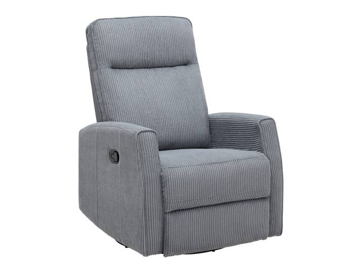 Relaxsessel Holz, Metall, Kunststoff, Textil Dunkelgrau