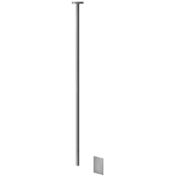 Gessi Gessi316 Flessa, Berührungsloser, elektronisch gesteuerter Waschtisch-Deckenauslauf, personalisierte Länge, integrierter Sensor, 54026299, Farbe: Schwarz XL