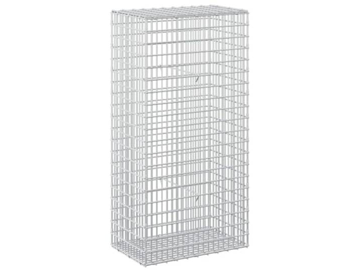 Gavion verzinkter Stahl, 50 x 30 x 100 cm, Maschenweite: 5 x 2,5 cm Außenwand, Blumenbeet, Terrasse, Haken und Clips, Netzpaneele, verzinkter Stahl
