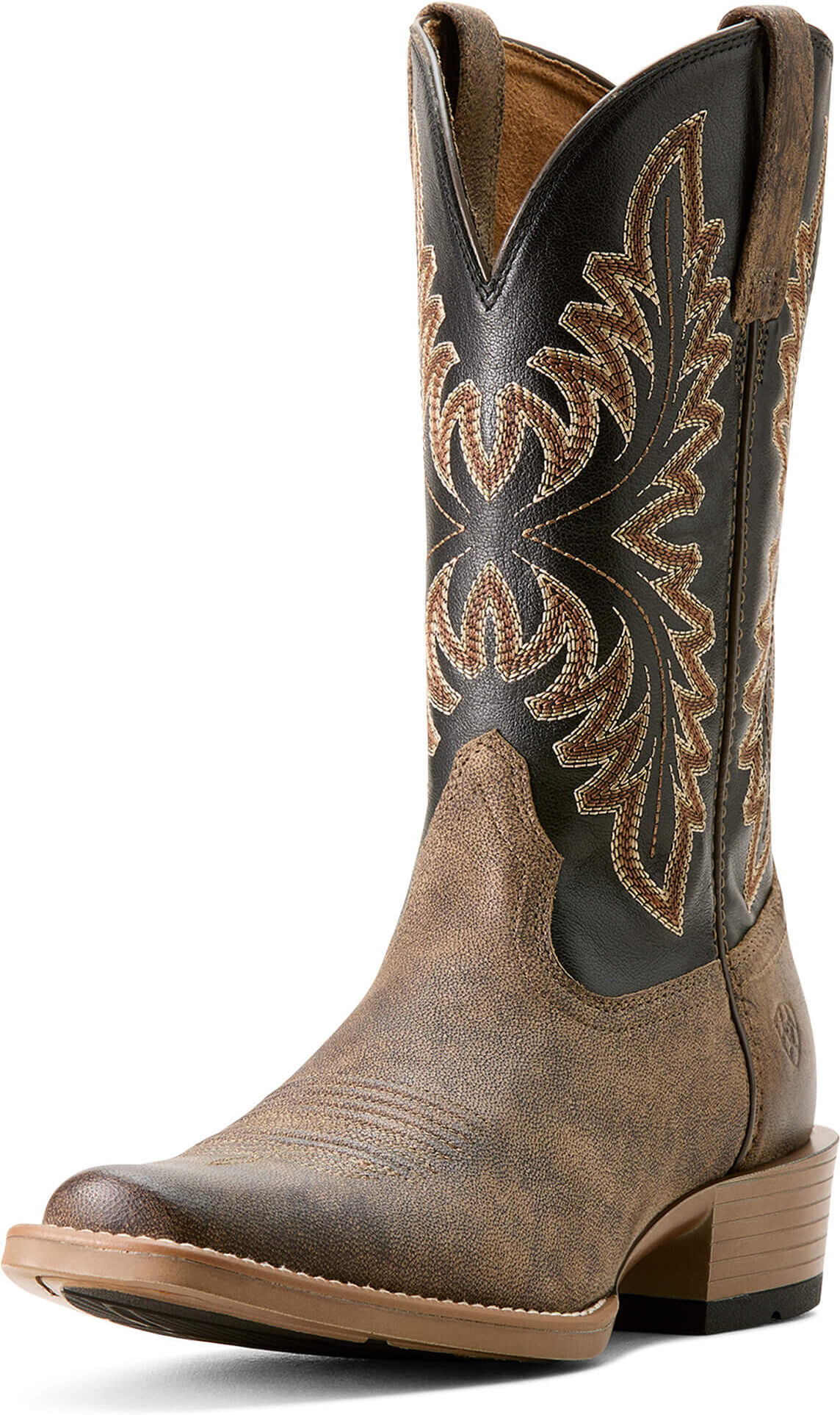Men's Renegade Narrow Cutter Toe Cowboy Boots in Stone Black, Size: 7.5 D / Medium by Ariat