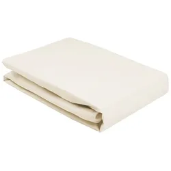 Elegante Softes Jersey Spannbetttuch - 90x200cm	wollweiss