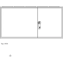 ABN SV54 Wandgehäuse geerdet IP43 BxHxT: 1300x650x210mm