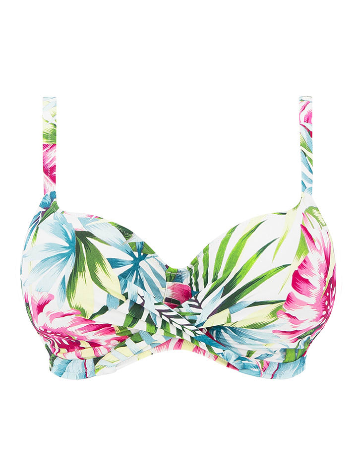 FANTASIE SWIM Bikini-Oberteil "Langkawi" in Weiß/ Grün - 75E