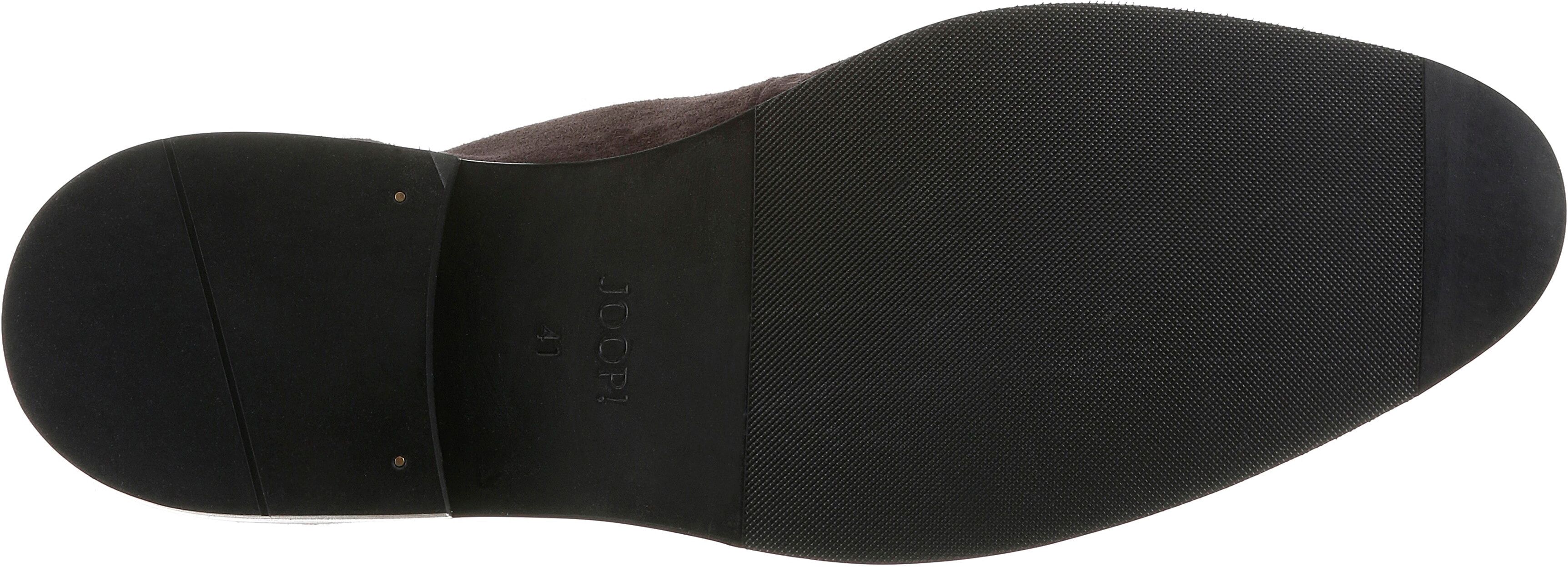 Joop! Schnürschuh JOOP "velluto misto kleitos lace up yd4", Herren, Gr. 43, Leder, braun (schwarzbraun), Veloursleder, Schuhe Schnürschuh, Businessschuh, Abendschuh, Festtagsschuh mit Blockabsatz schwarzbraun 43, Leder
