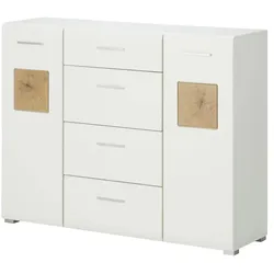 Kommode  Cortina , weiß , Maße (cm): B: 140 H: 109 T: 40.0