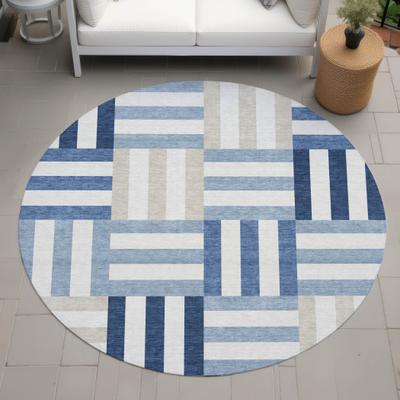 Addison Rugs Machine Washable Indoor/ Outdoor Modern Hatch Chantille Rug