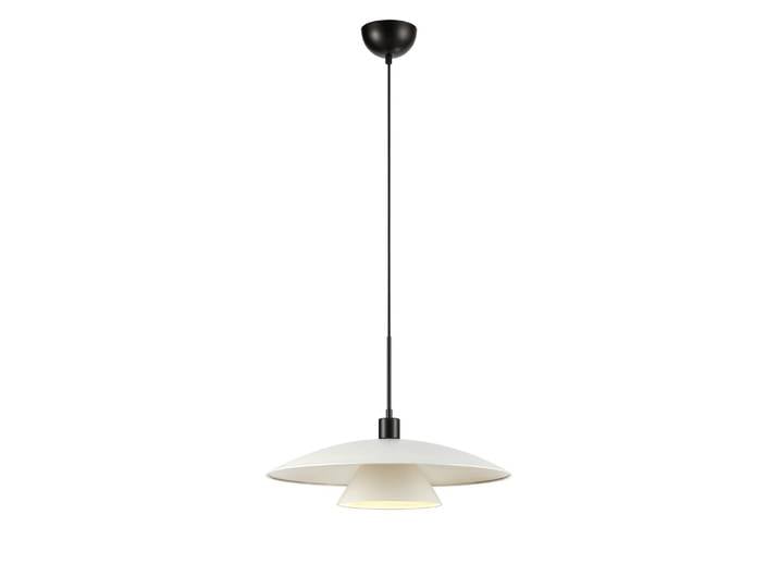 Suspension 1xe27 blanc mat et noir