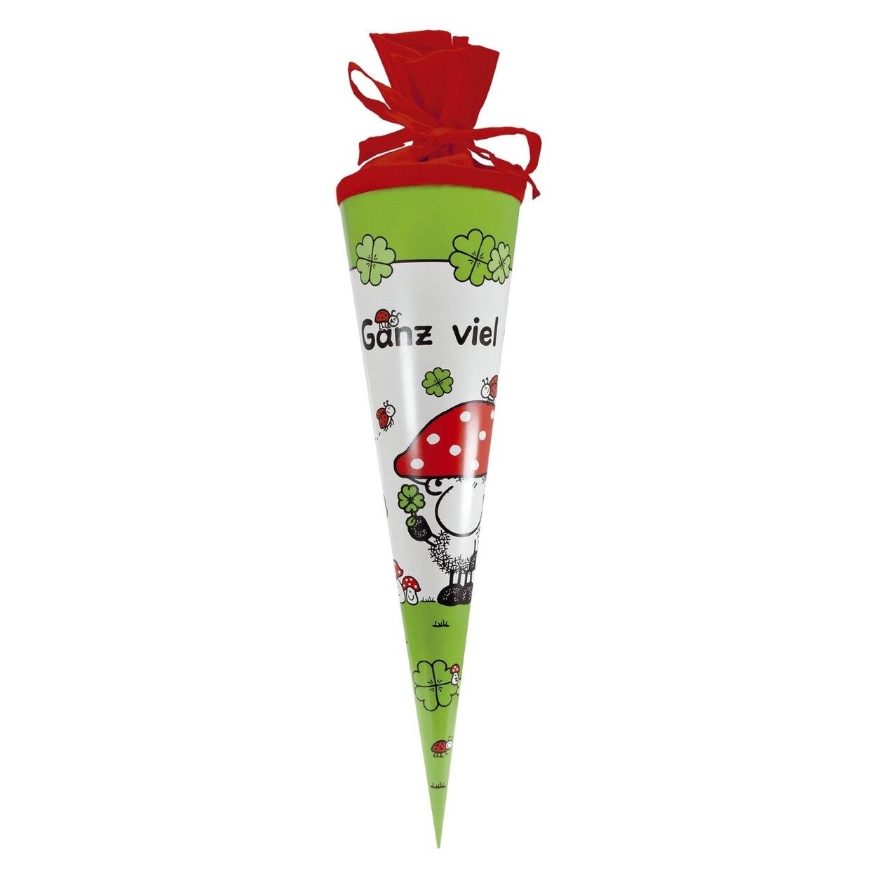 Goldbuch Schultüte 30cm Ganz viel Glück (30 cm, 1x) (93002)
