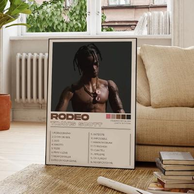 Inspired Living Travis Scott Album Cover Poster Set Canvas Wall Art For Modern Rap Music Decor 30x40cm No Frame 1