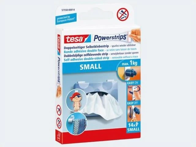 tesa Powerstrips SMALL, Haltekraft: max. 1,0 kg