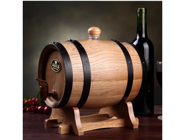 Baril de vieillissement de chêne grillé, baril de vin et d'esprit en bois, Kit de brassage à domicile, baril de chant pour la Fermentation du vin