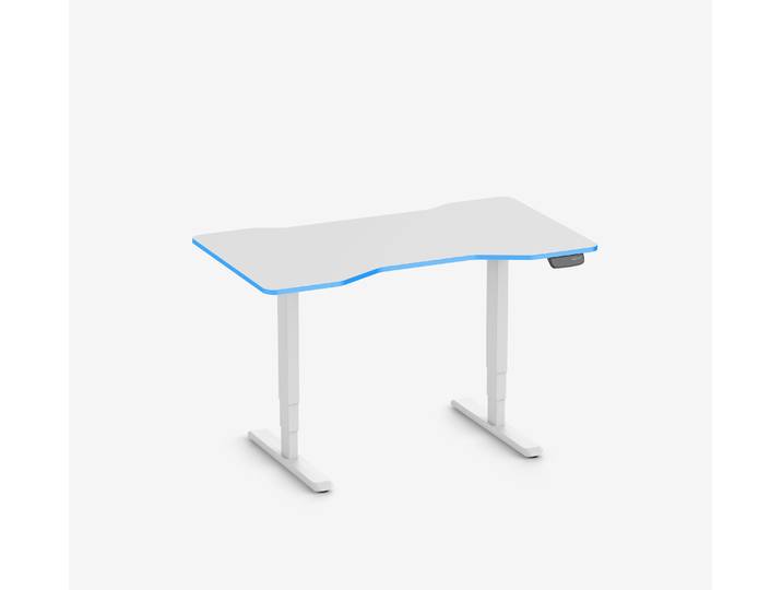 Primus Gamingschreibtisch Cockpit, Weiß Klassik Ocean 140x80