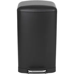 Kitchen Move Edelstahl-Mülleimer mit Pedal GREENWICH schwarz 40L Edelstahl Schwarz
