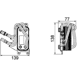 Ölkühler Motoröl MAHLE CLC 67 000P für BMW 7er