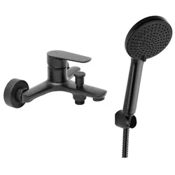 SAT Mood Wannenarmatur mit Wannenrand 150 mm schwarz matt SATBSMOOD222CSET1