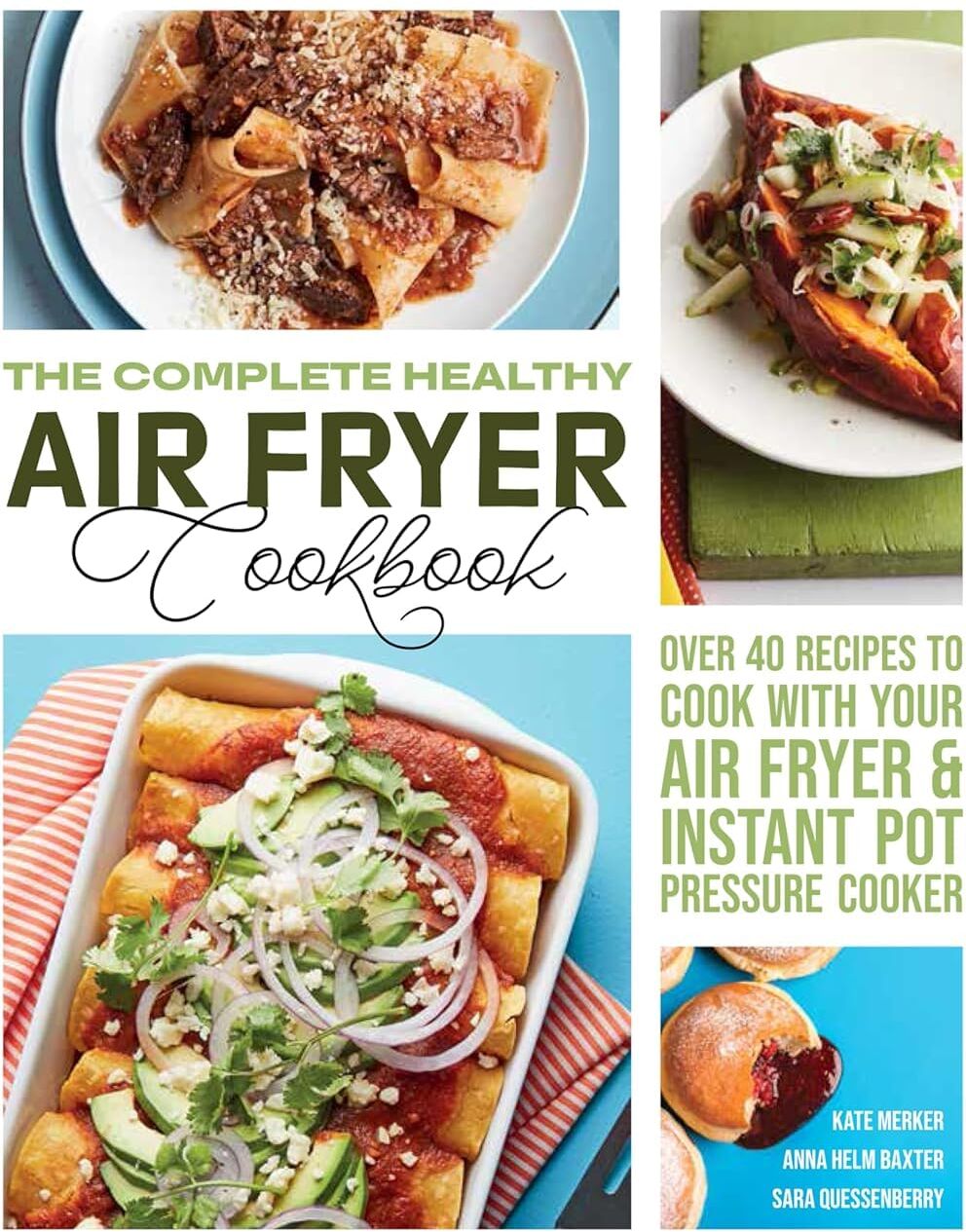 Various Publishers Food You Want To Eat by Thomas Straker & The Complete Healthy Air Fryer Cookbook by Kate Merker - Hardback & Paperback Cookery 2 Book Set - Gift