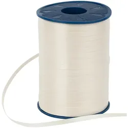 Geschenkband, creme, 5 mm, 500 m