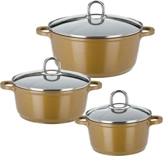 3-delige gietijzeren kookgerei set