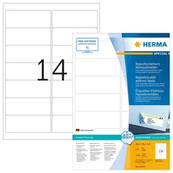 HERMA SPECIAL Adressetiketten weiß 99,1 x 38,1 mm